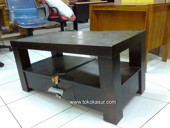 meja tamu kayu minimalis